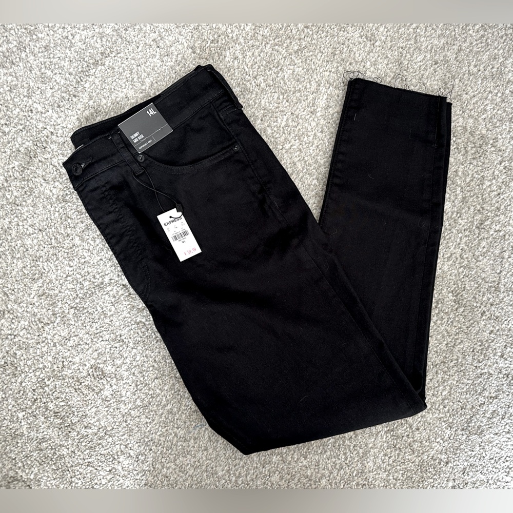 Women’s Express Black Mid Rise Skinny Jeans